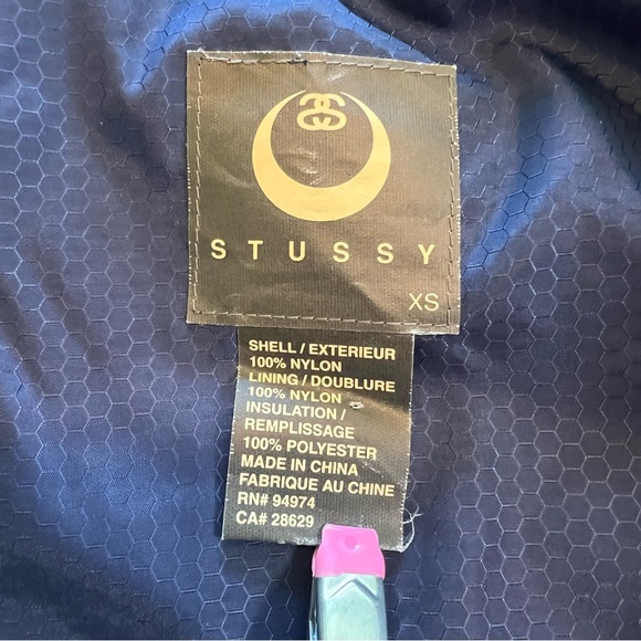 🎉HP🎉 NEW NWT NOS Vintage Stussy Thermolite Jacket Long Parka Full Zip SIZE XS - Picture 12 of 16